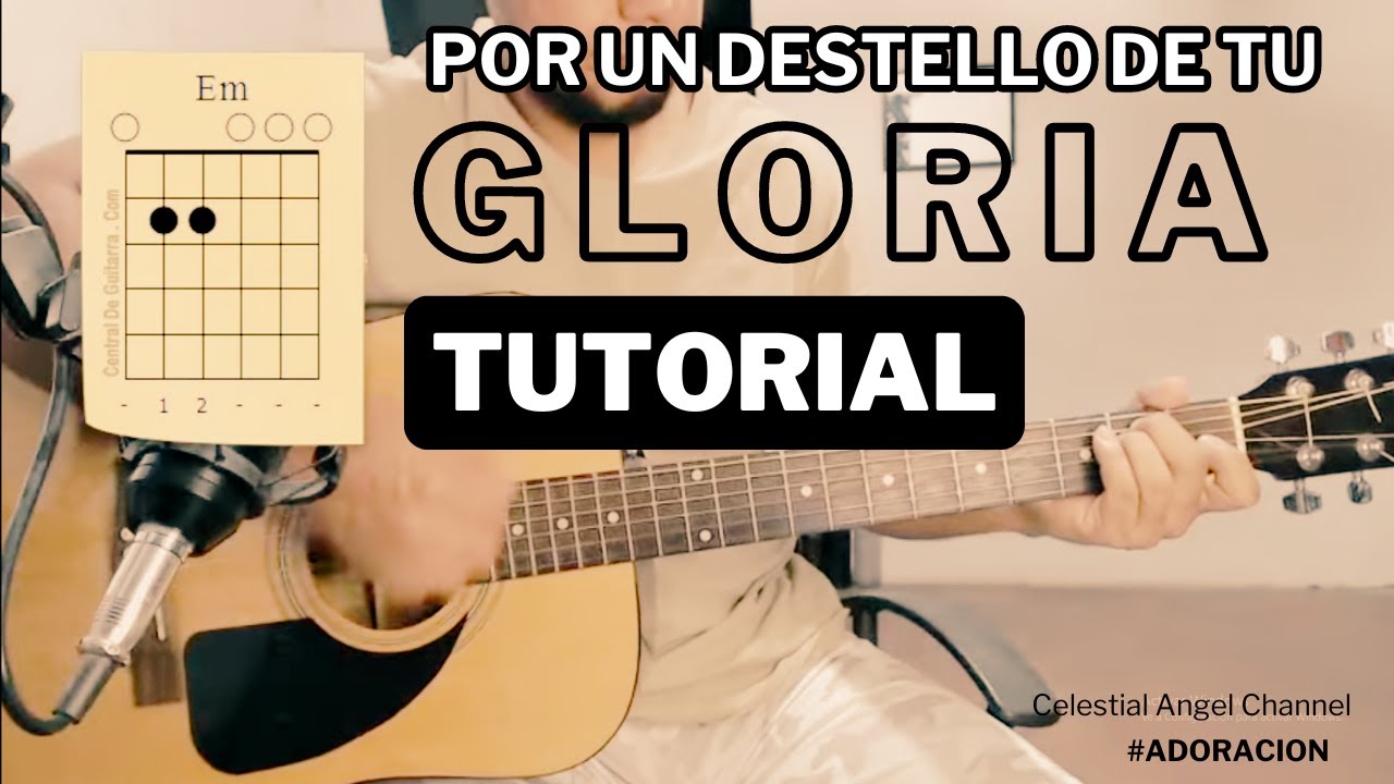 por un destello de tu gloria GUITARRA ACUSTICA |  tutorial | Jesus Adrian Romero | PRINCIPIANTES