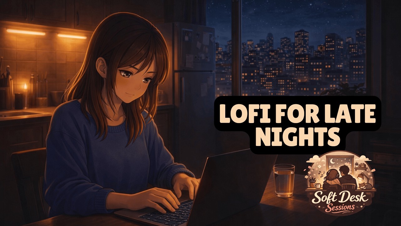 lofi for late nights 🌙 2 hour chill session for work, study and focus
