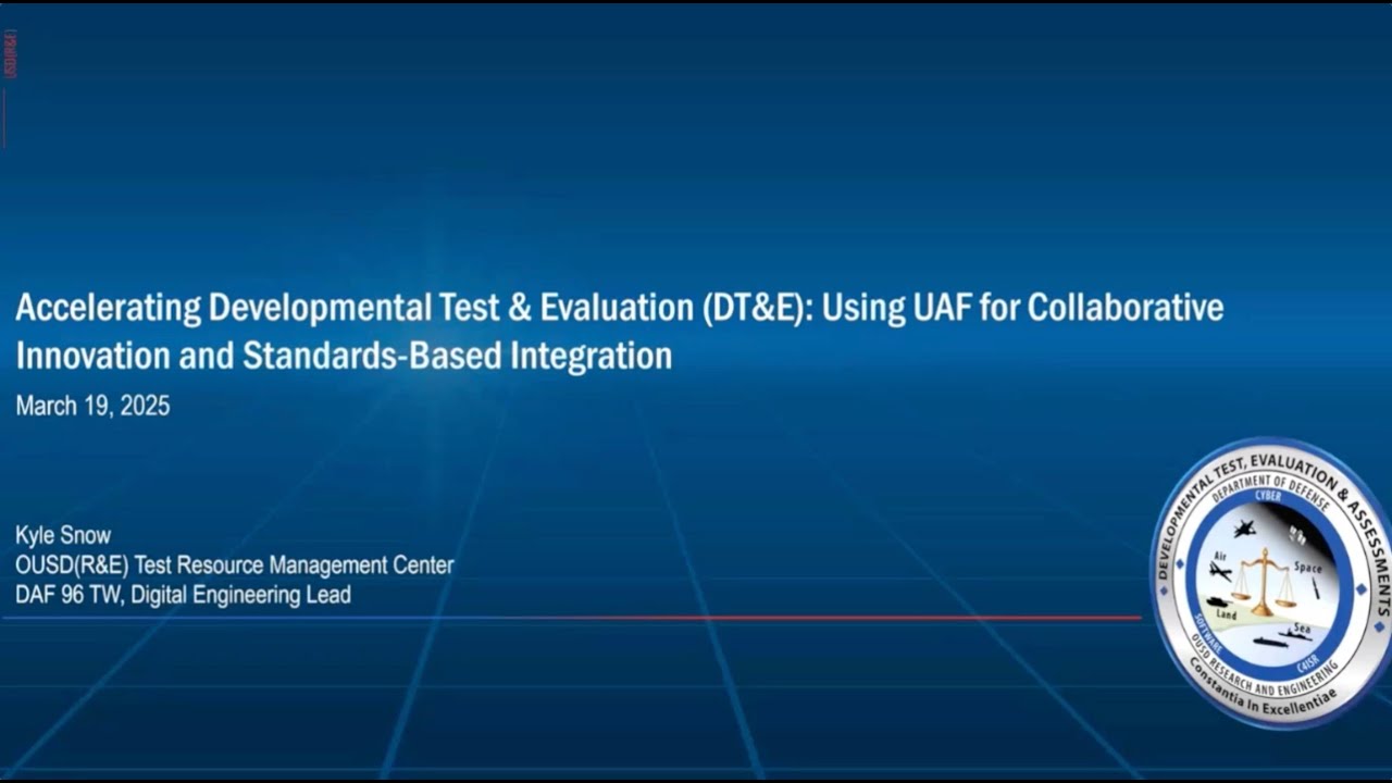 KEYNOTE: Accelerating Developmental Test and Evaluation (DT&E)