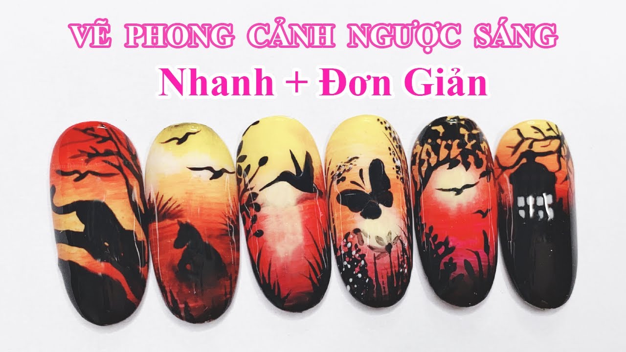 VẼ MÓNG PHONG CẢNH - KỸ THUẬT NGƯỢC SÁNG