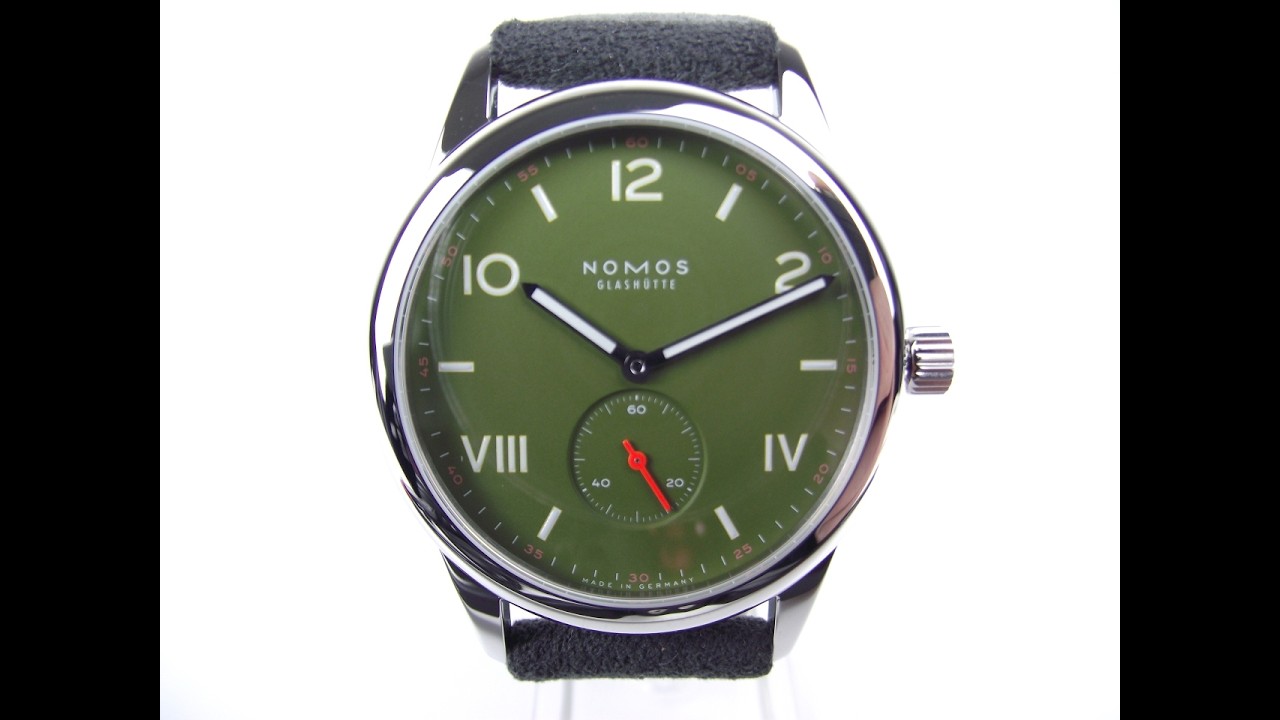 Nomos Glash&uuml;tte Club Campus 38 All Olive 4K Watch Review