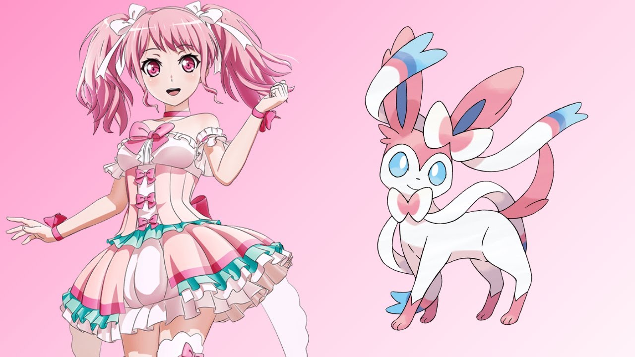 Bandori characters saying Craft Egg but it's Pokemon