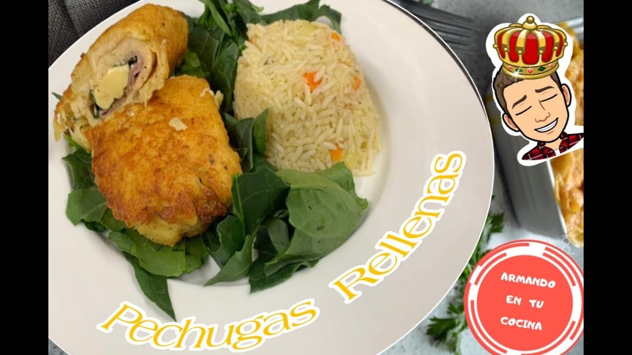 Pechugas rellenas /Empanizadas con papa