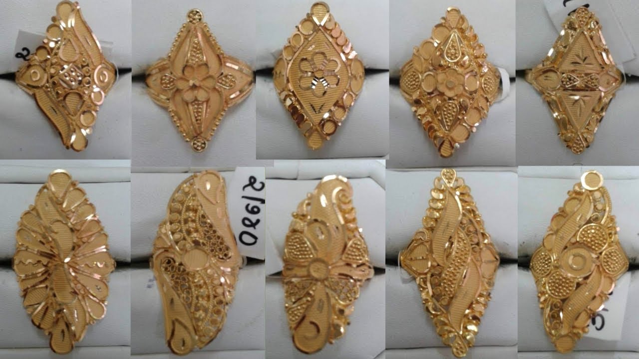 Дизайн золотых колец для женщин с указанием цены и веса. Дизайн женских золотых колец 2021 года |...