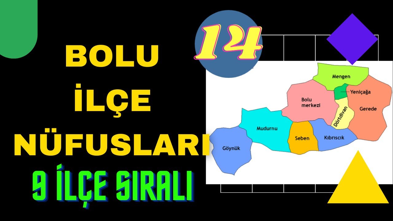 Bolu İlçe Nüfusları - Sıralı Liste - Bolu Nüfusu Ne Kadar?