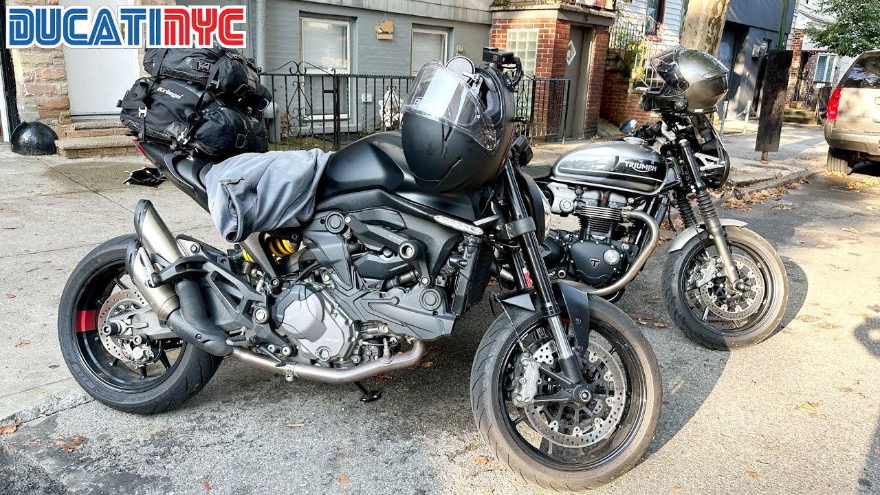 450 mile rip NYC to Old Town, Maine - Day 1 - Ride to Gaspé, Canada 2023 - v1906