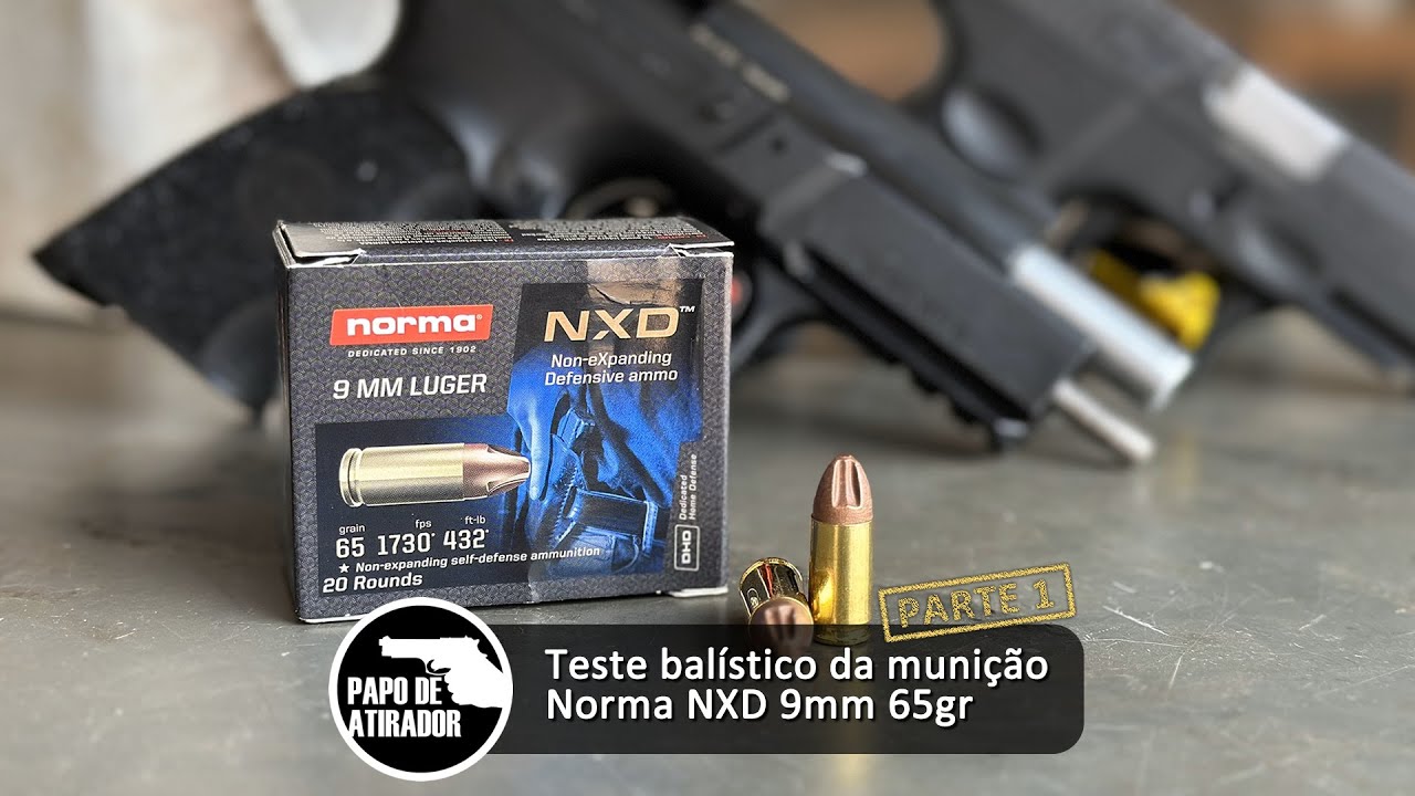 Teste balístico da munição Norma NXD 9mm 65gr | Parte 1