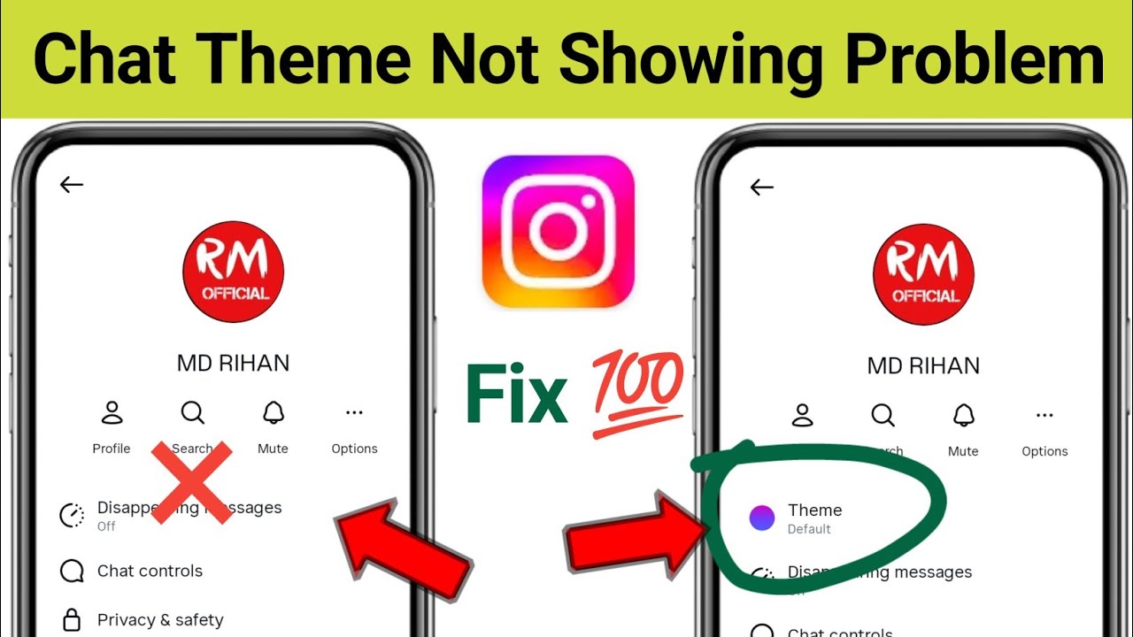 How To Fix Instagram Chat Theme Option Not Showing Problem Solved | Instagram Theme Option Missing 