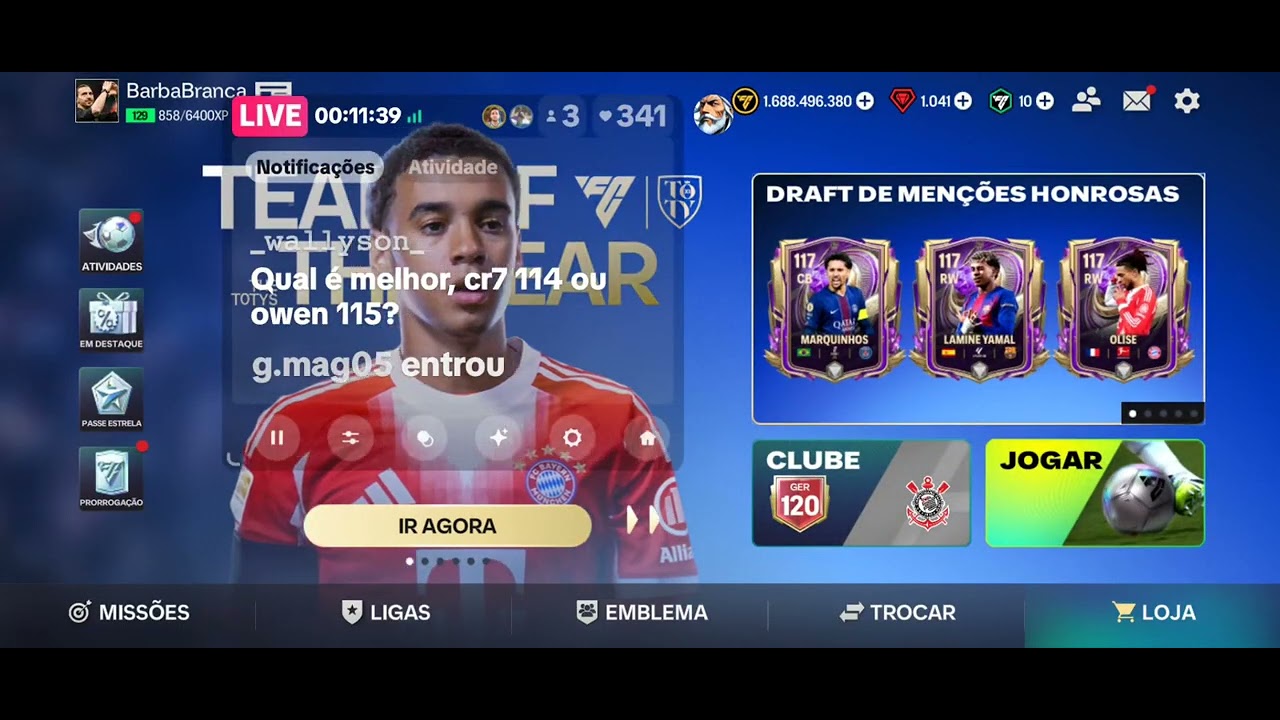 Live BarbaBranca EASFCMOBILE ⚽️ 