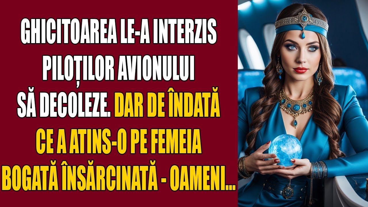 Ghicitoarea le-a interzis piloților avionului să decoleze. Dar de îndată ce a atins-o pe femeia boga