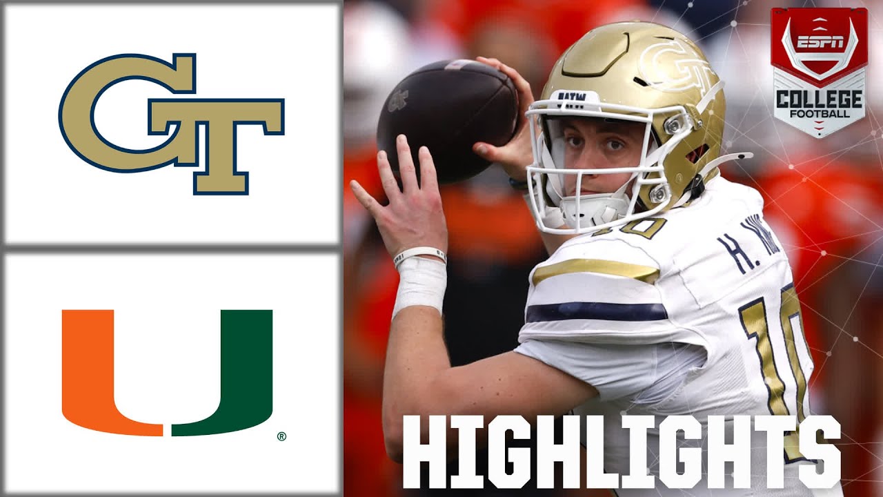Miami Hurricanes vs. Georgia Tech Yellow Jackets | Full Game Highlights | ESPN College Football