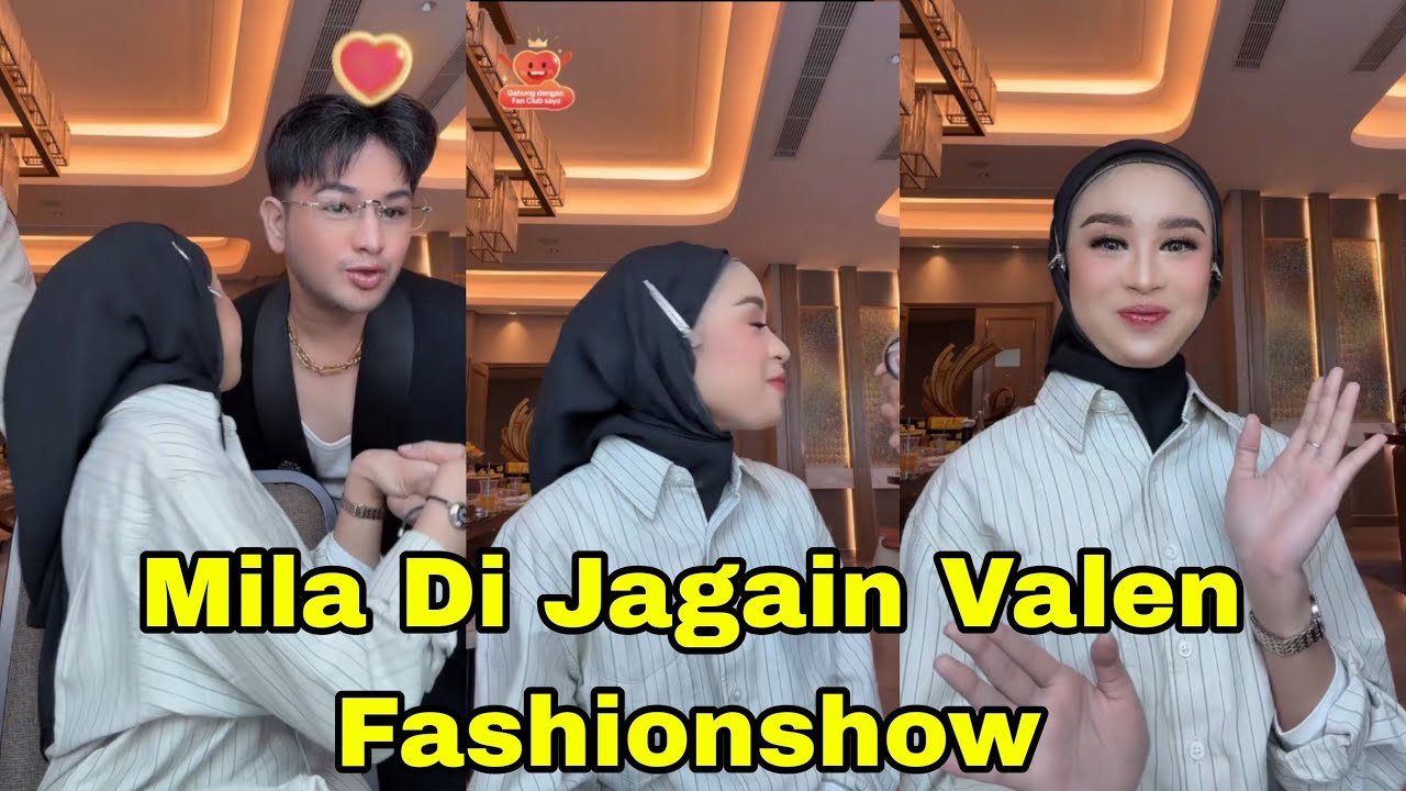 LIVE MILA DI JAGAIN VALEN ACARA FASHIONSHOW 