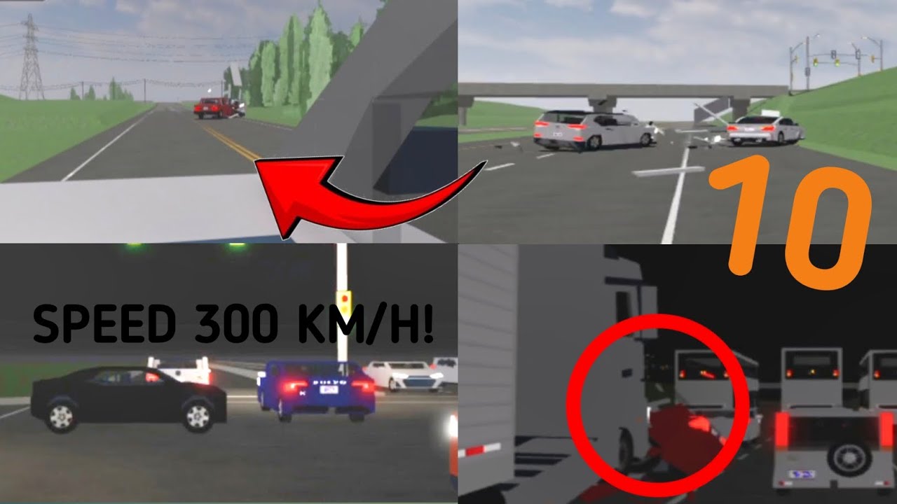 ROBLOX - CAR CRASHES COMPILATION  DASHCAM #10 