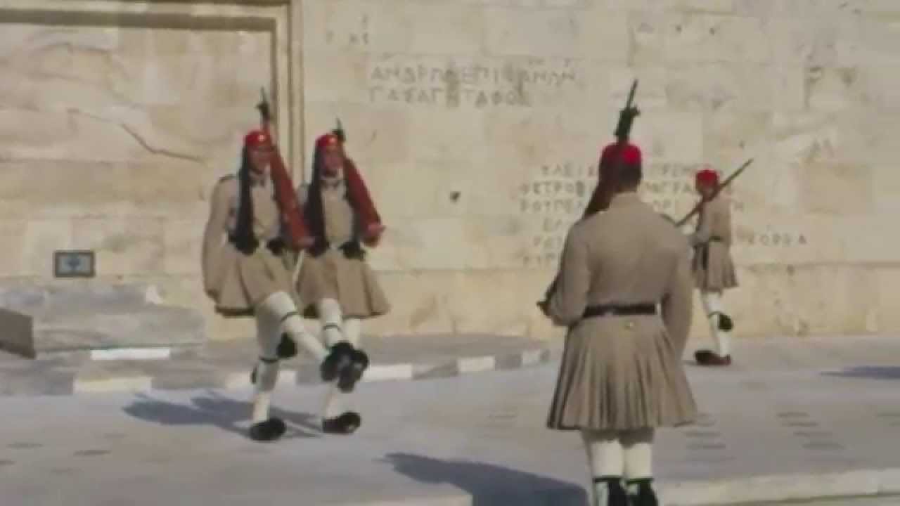 Troca da Guarda no Parlamento Grego.
