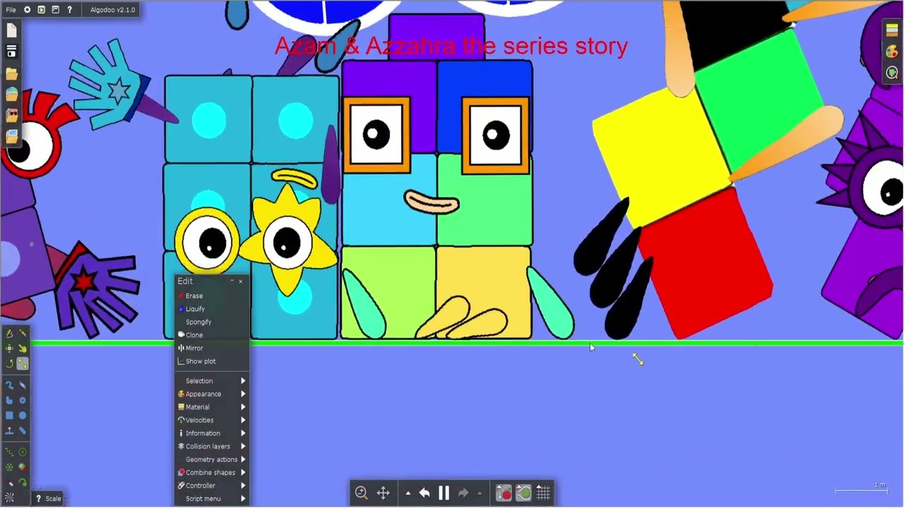 Numberblocks the floor is lava