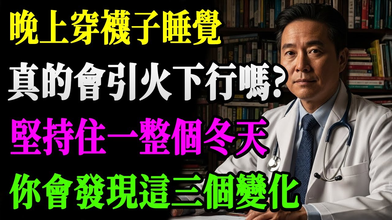 晚上穿襪子睡覺=慢性自殺？中醫警告「引火下行」真相大白：堅持一個冬天，妳體內竟發生這3大驚人變化！