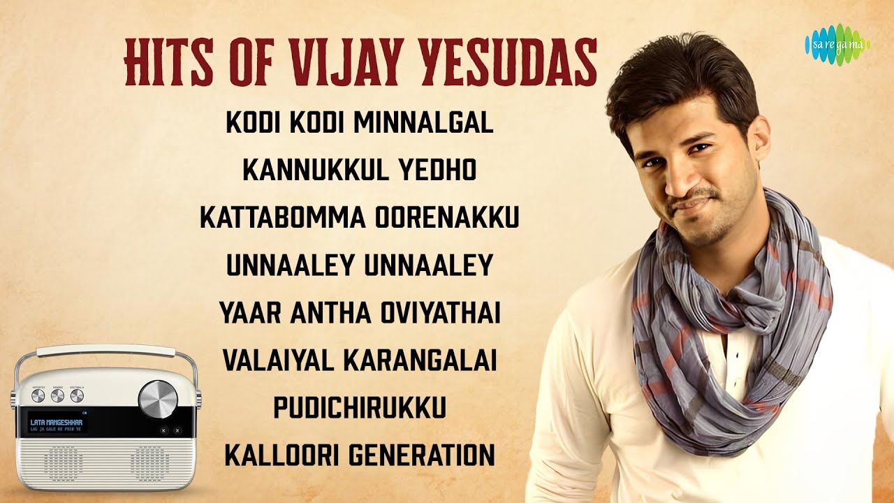Hits of Vijay Yesudas | Kodi Kodi Minnalgal | Kannukkul Yedho | Kattabomma Oorenakku | Pudichirukku