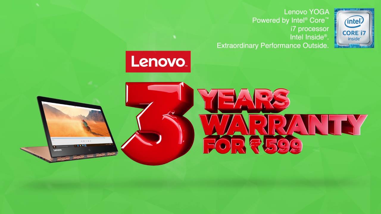 Lenovo Yoga | Lenovo 3 Years Warranty Offer | Lenovo India