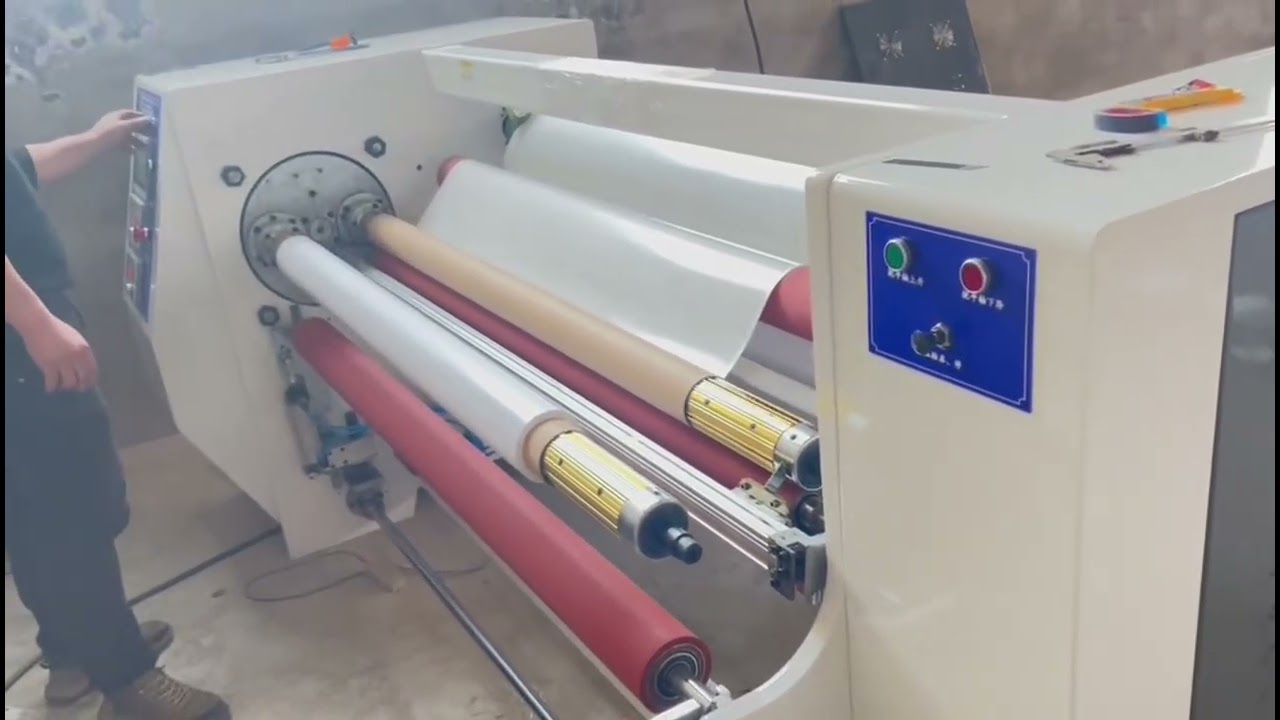 Adhesive tape rewinding machine for #maskingtape #papertape #doublesidedtape #bopptape #ducttape etc