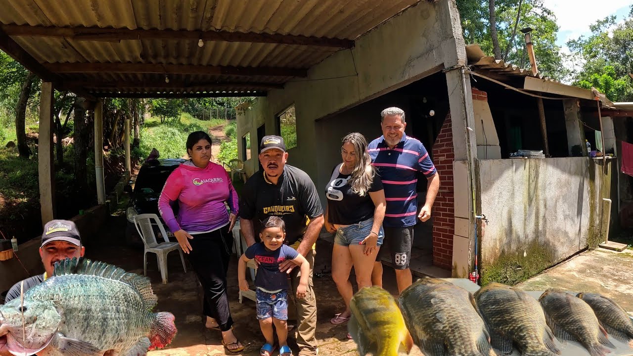 Pescaria de tilápia de 2025, Ranchinho do veio da lancha, Pescamos Preparamos Peixe frito!