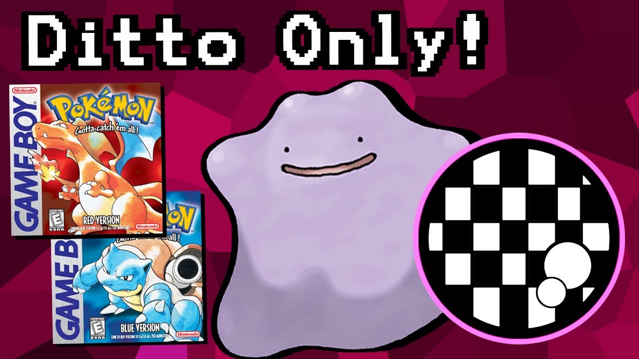 Can You Beat Pokemon Red/Blue With Only a Ditto?