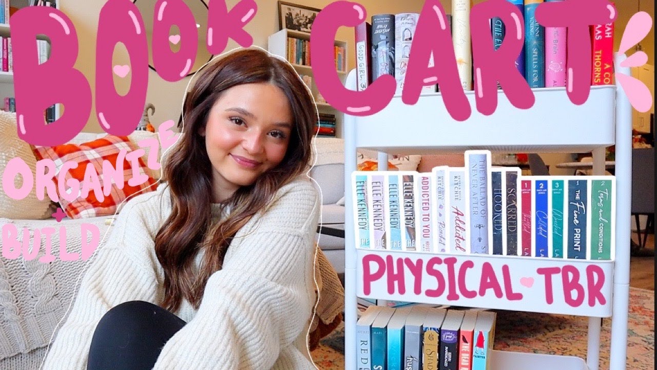 build my book cart with me!! 📖✨💌 organizing my tbr cart + another book haul!