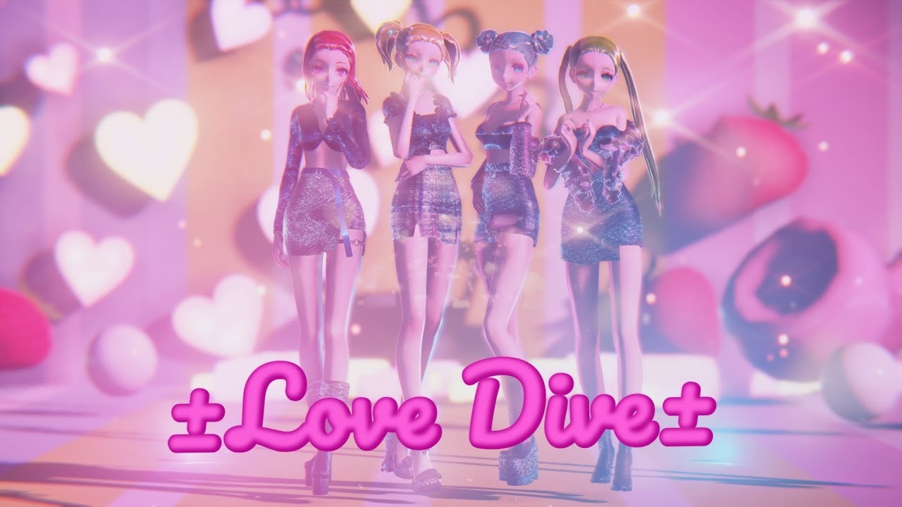 【MMD】+【MODELS DL】- IVE 아이브 'LOVE DIVE' {60fps} 4p ver.