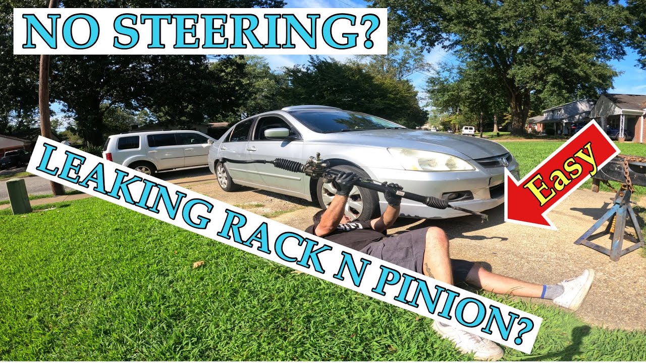 КАК ЛЕГКО ЗАМЕНИТЬ РУЛЕВУЮ РЕЙКУ И ШЕСТЕРНЮ НА HONDA ACCORD 2003-2007 ГОДОВ ДОМА И СЭКОНОМИТЬ ДЕН...