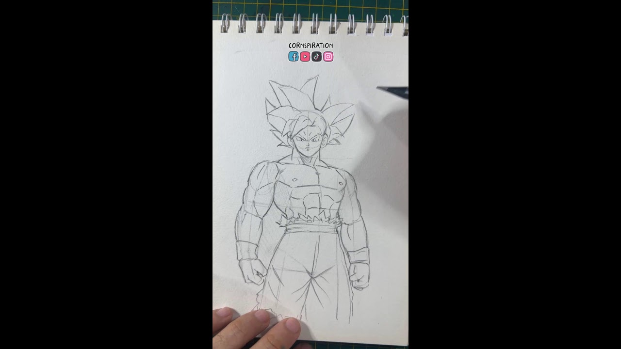 Cómo dibujar a Goku Ultra Instinto ✍️