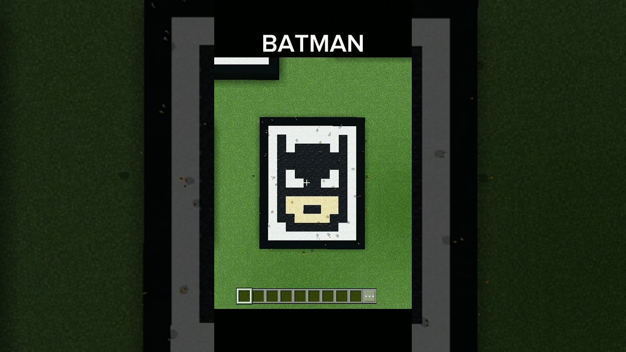 Minecraft Batman Sand Art 