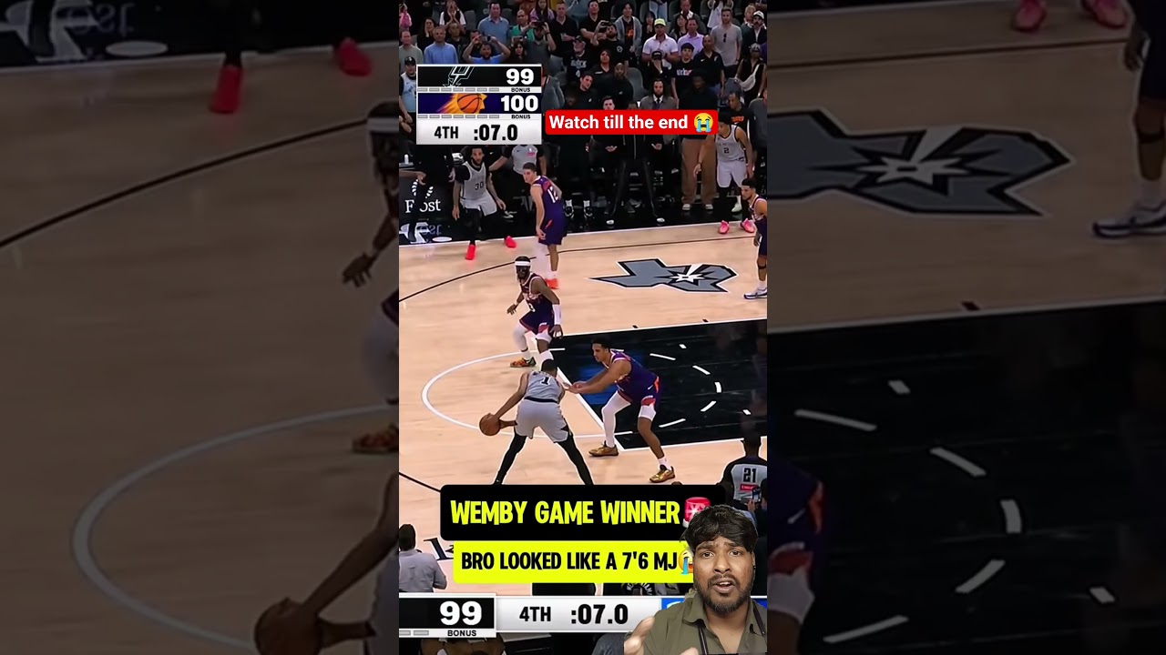 WEMBY GAME WINNER! 😱 Victor Wembanyama Sends Spurs To Playoffs | #NBA #Shorts