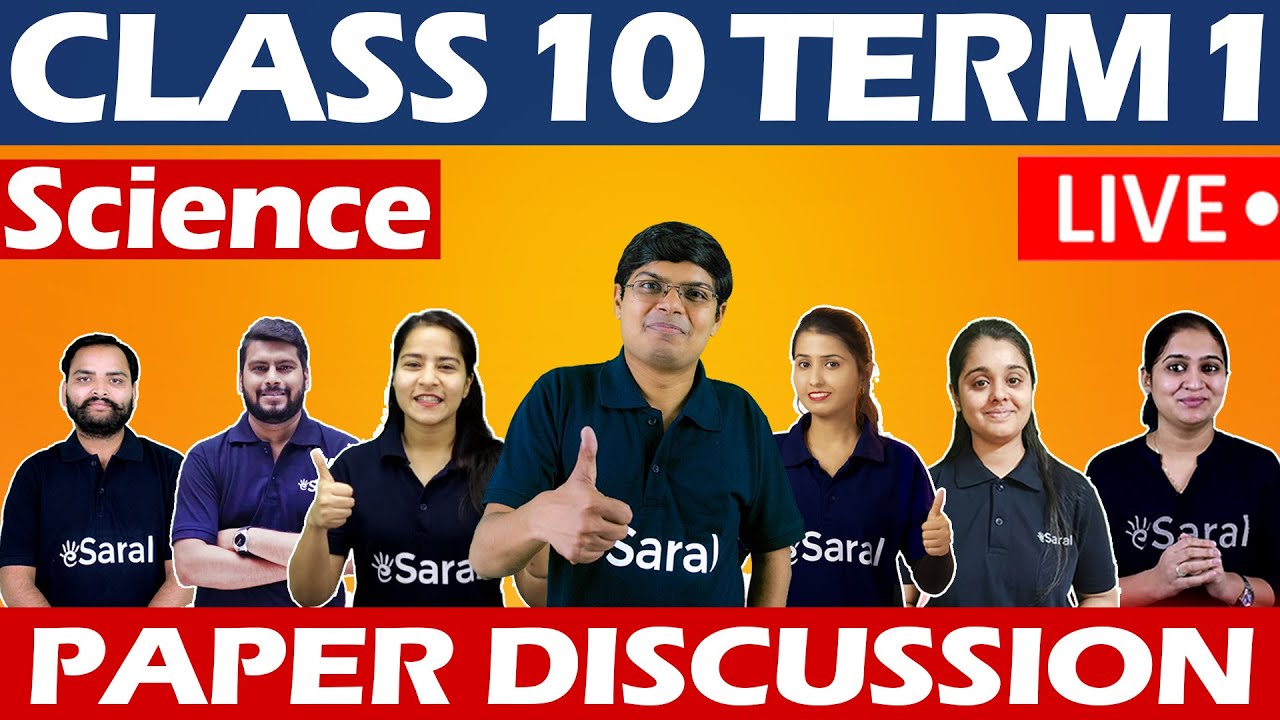 Class 10 Term 1 Science Paper Live Discussion with Solutions #eSaral