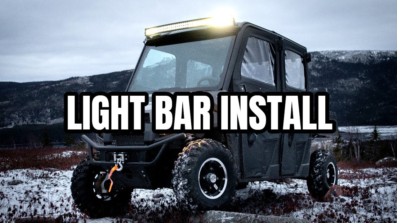 HOW TO INSTALL A LIGHT BAR - [Polaris Ranger Midsize]