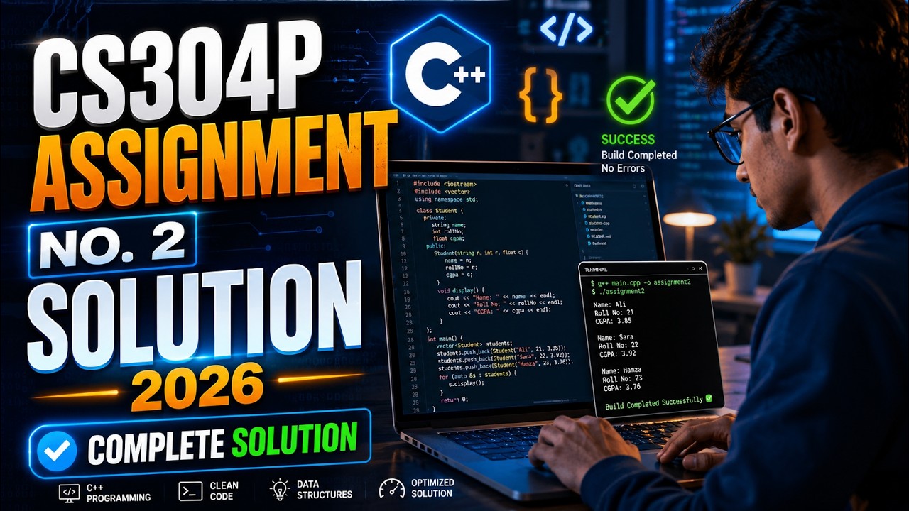 CS304(Practical) Assignment 2 Solution 2026 || Object Oriented Programming