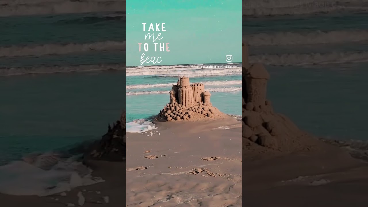 Sand Castle on Freeport, Texas beach.