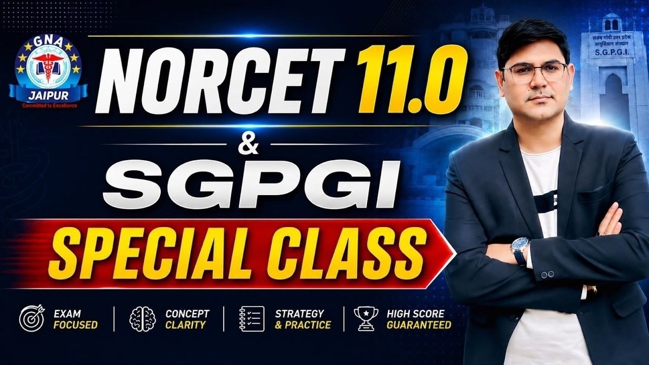 NORCET 11.0 & SGPGI Special Class |Crack Both Exams with Dr. Pankaj Sir |GNA Academy #nursingofficer