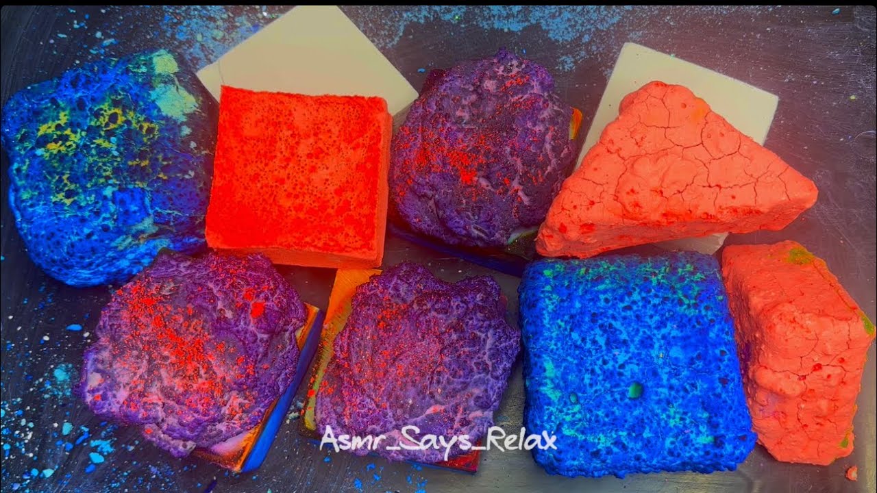 ASMR | Blob On Gym Chalk | Neon Pasted Gym Chalk