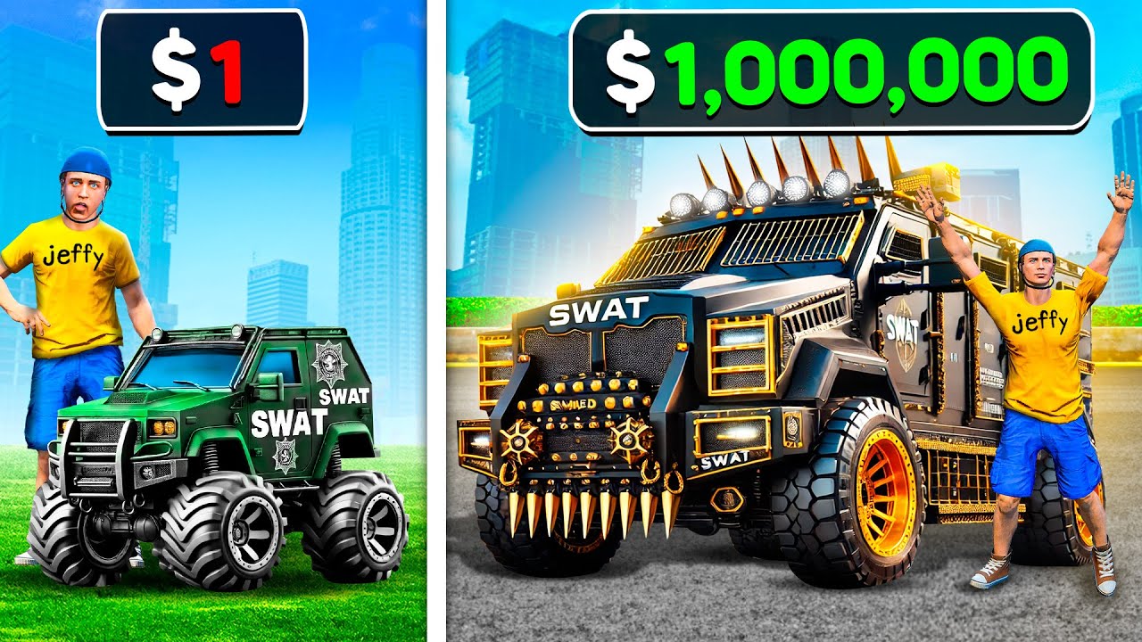 $1 To $1,000,000 SWAT VEHICLES In GTA 5!