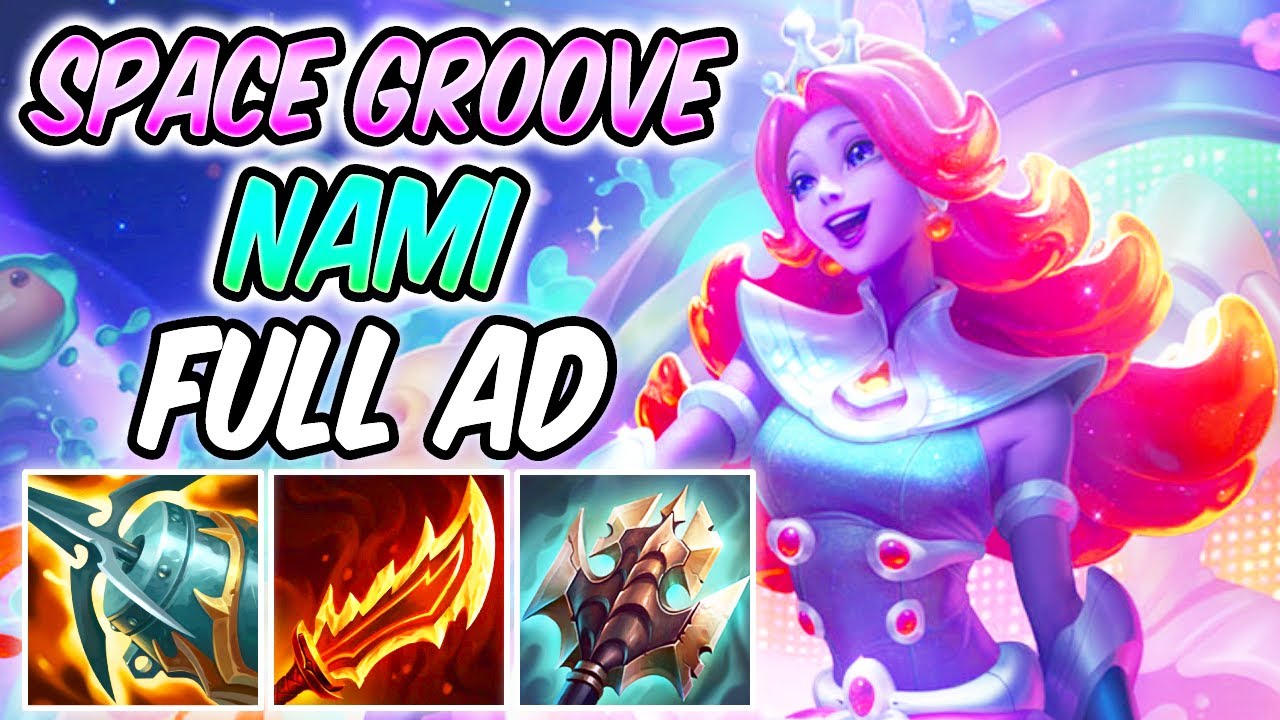 FULL AD NAMI MID ON-HIT RAGEBLADE | Build & Runes | SPACE GROOVE NAMI GAMEPALY | League of Legends
