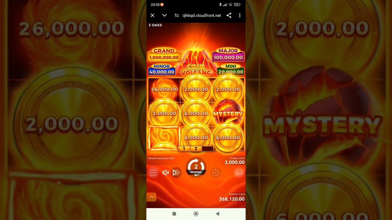 Coin Volcano yaxshi berdi major va minor #888starz #1xbet #slot #mostbet #casino #onlayn #games
