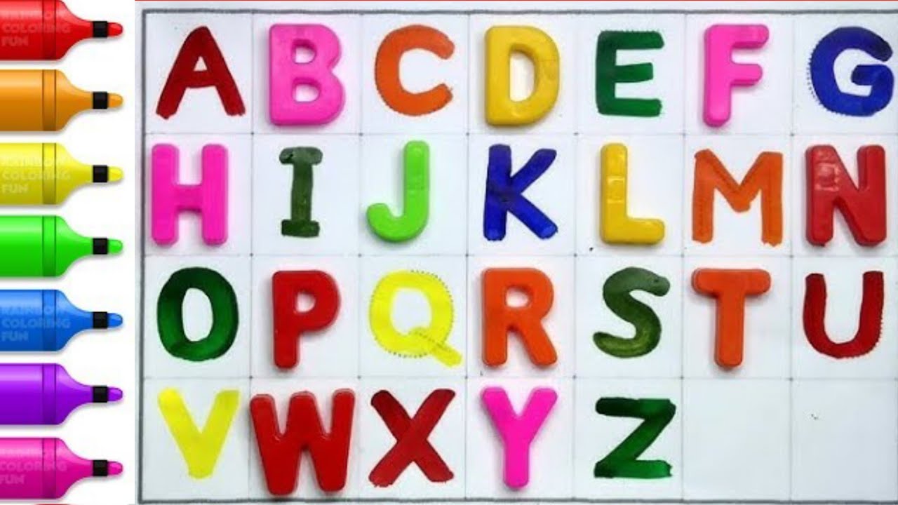 ABC Alphabet for Kids | Learn English Letters A to Z |Yamee colour's 