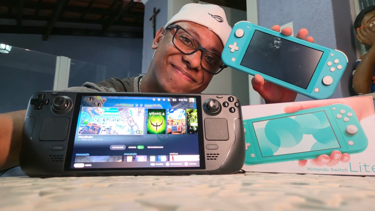 COMPREI UM STEAM DECK OLED! | Unboxing e primeiras impress&otilde;es 