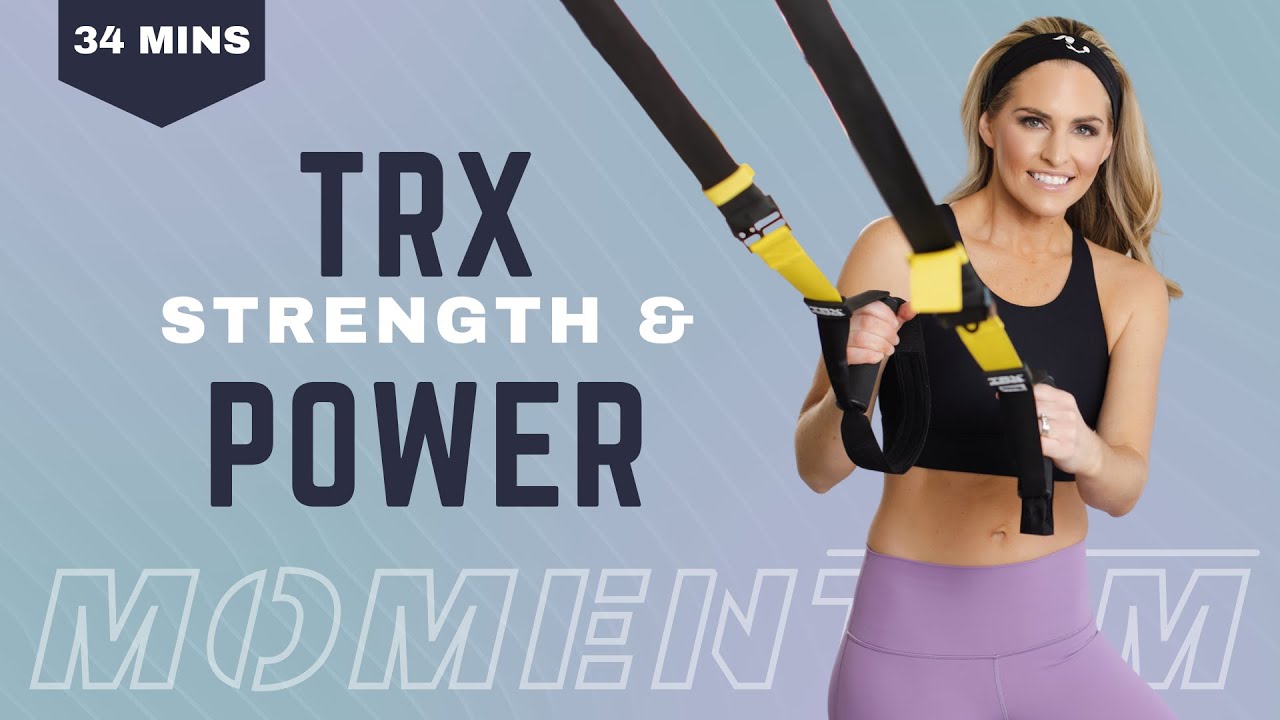 34 Minute TRX Strength & Power Workout: Full Body Home Suspension Training Workout