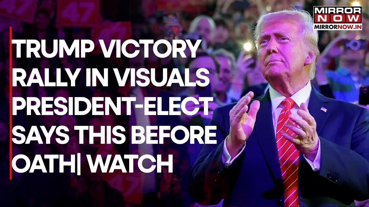 Trump Victory Rally In Visuals: Watch Moments Before Grand Oath| What President-Elect Said