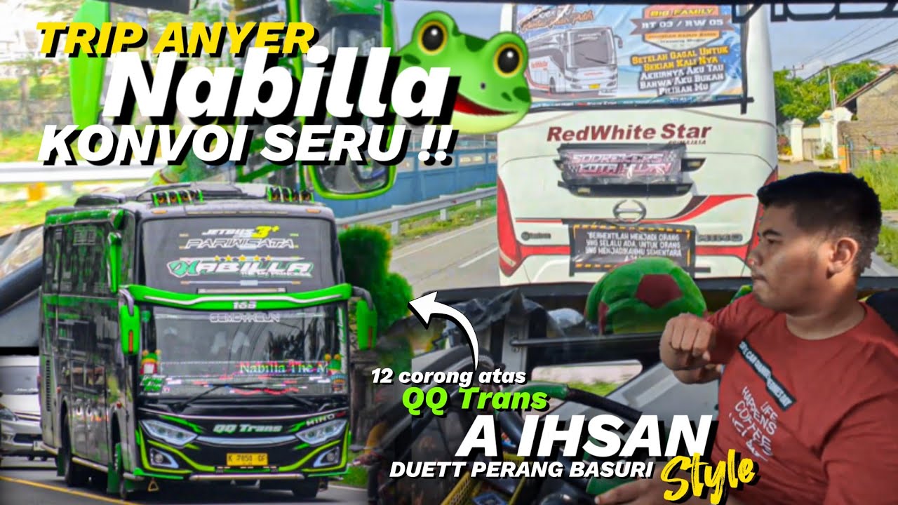 Trip full Telolet Dav🐍‼️Trip Ke Anyer Bersama QQ Trans 