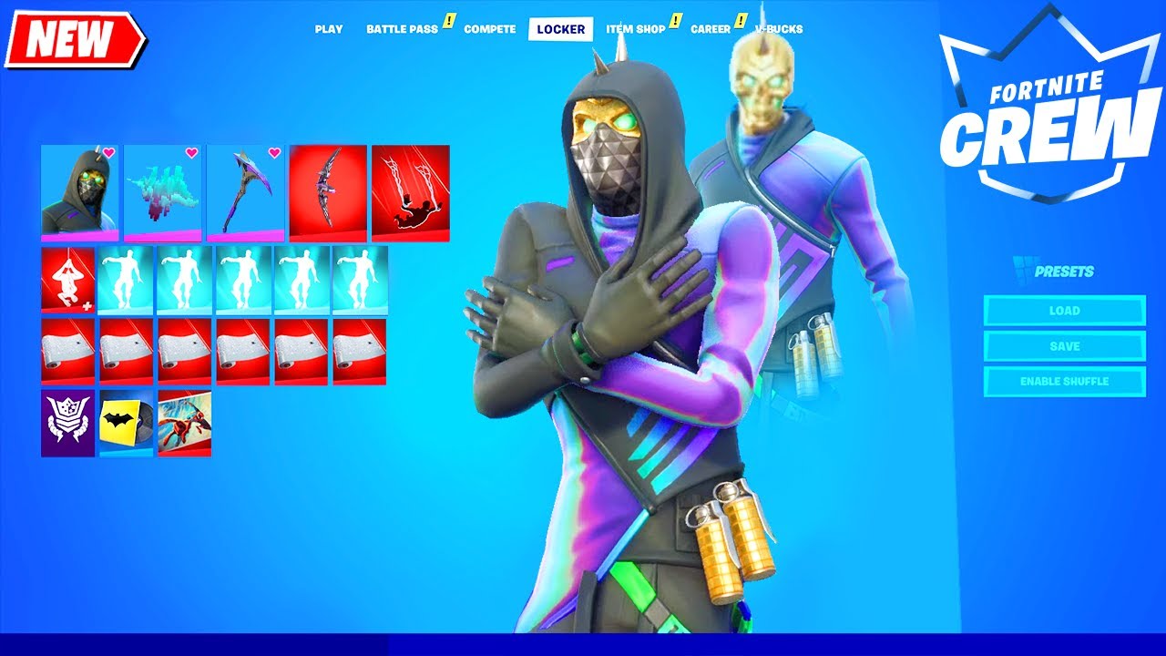 Fortnite February Crew pack シ