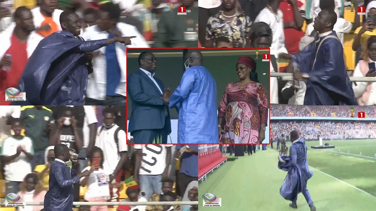 Pape diouf cérémonie d’inauguration du stade du Sénégal Abdoulaye WADE