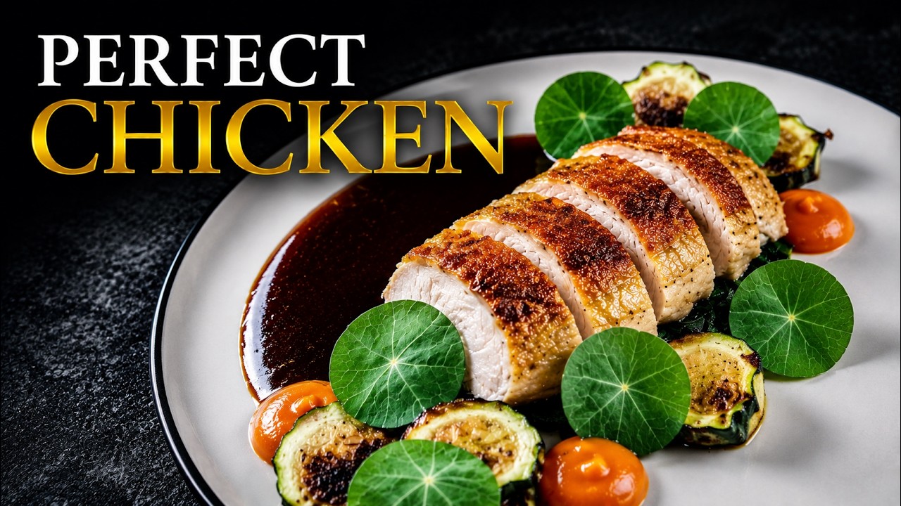 Fine dining CRISPY SKIN CHICKEN recipe | Ratatouille Style