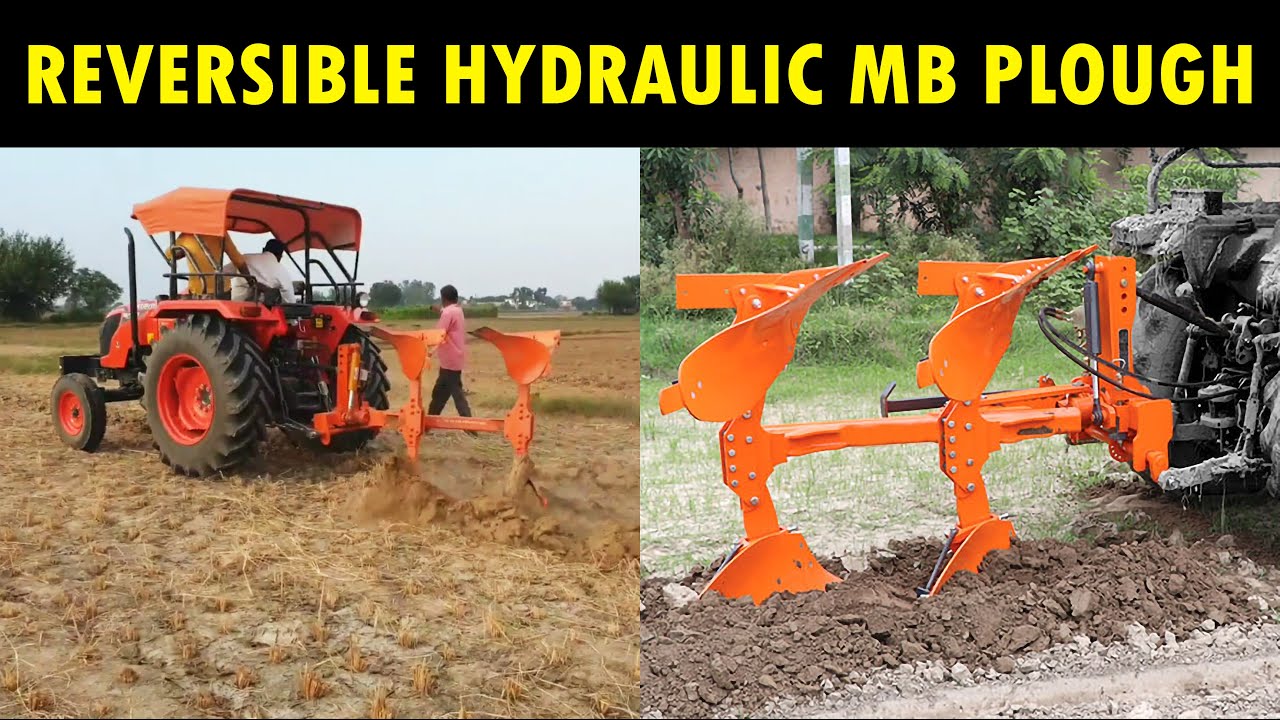 Reversible Hydraulic MB Plough | CROPKING | Tractor Attachment