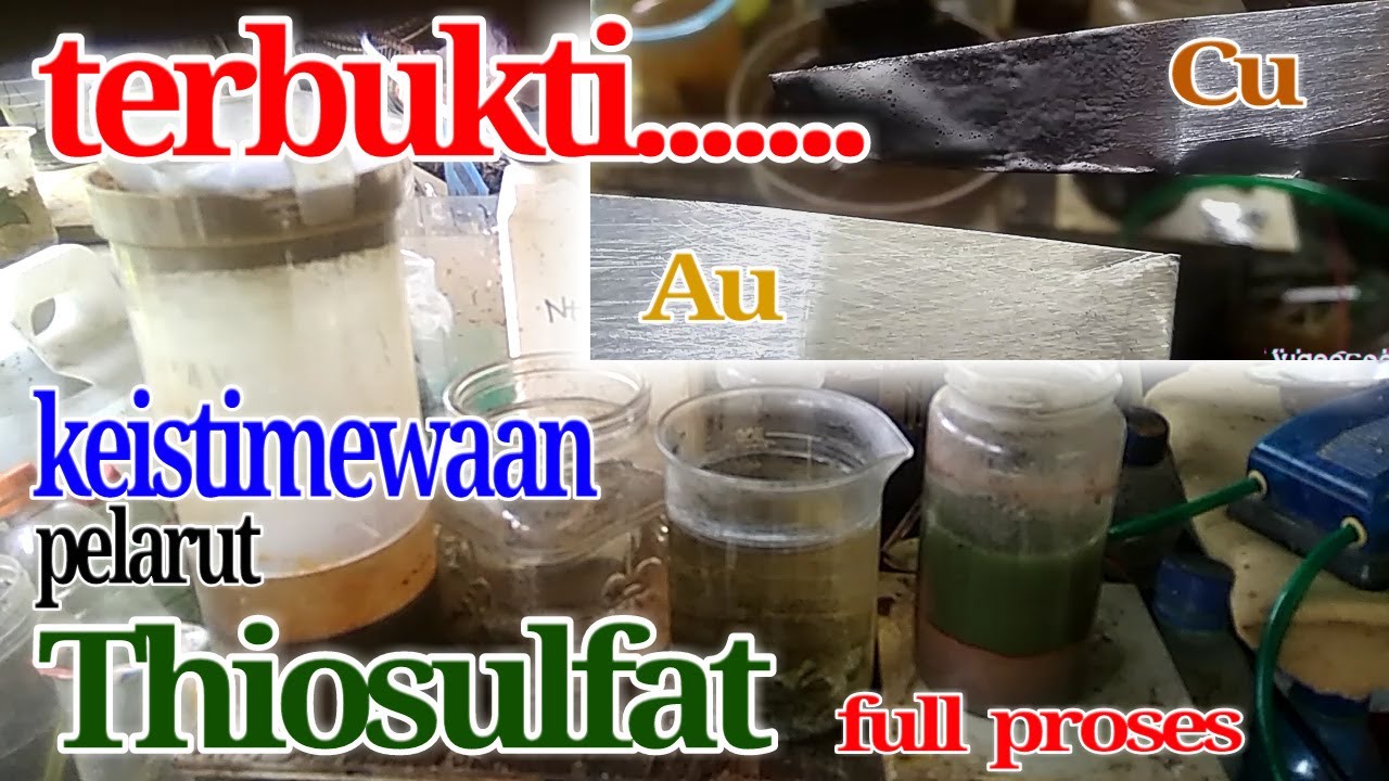 Sistem Pelarutan Emas menggunakan Thiosulfat